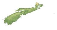Topographic map Nova Scotia