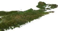 Nova Scotia 3D elevation model