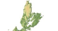 Nova Scotia 3D model terrain