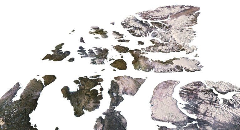 Nunavut 3D map