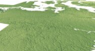 Nunavut 3D model terrain