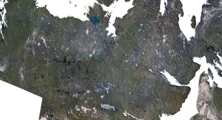 Topographic map Nunavut