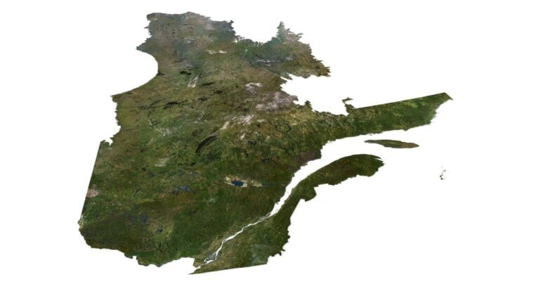 Satellite textures of Quebec