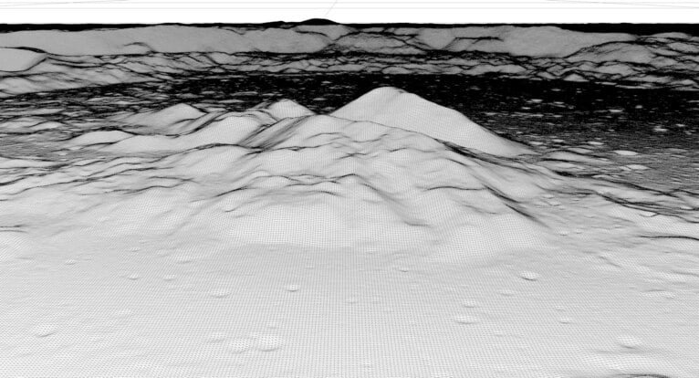 Theophilus Lunar Crater Mesh