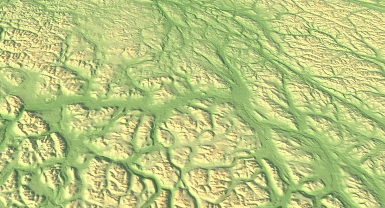Yukon 3D model terrain