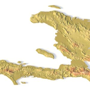STL file of Haiti map for CNC and 3D printing