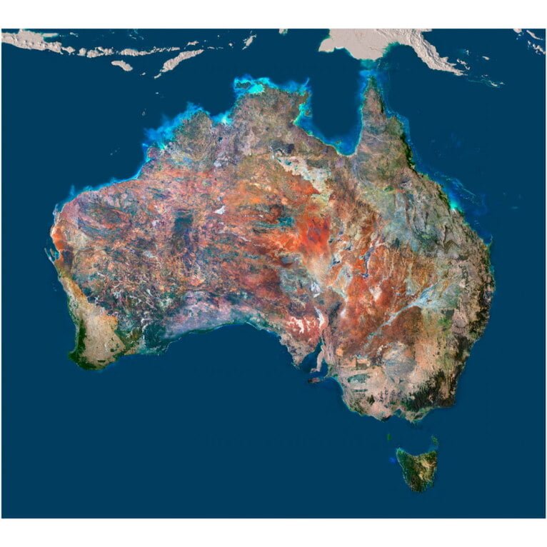 Satellite textures of Australia