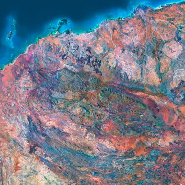 Remote Map Satellite Map of Australia | Detailed Geographic Imagery