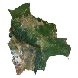 Bolivia 3D elevation model