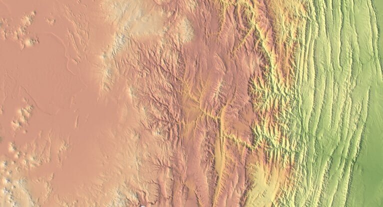 Bolivia 3D model terrain