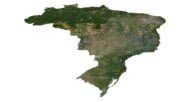 Brazil map 3d model