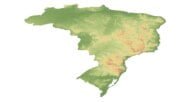 Brazil 3D map