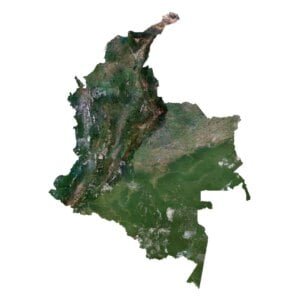 3D map of Colombia topography