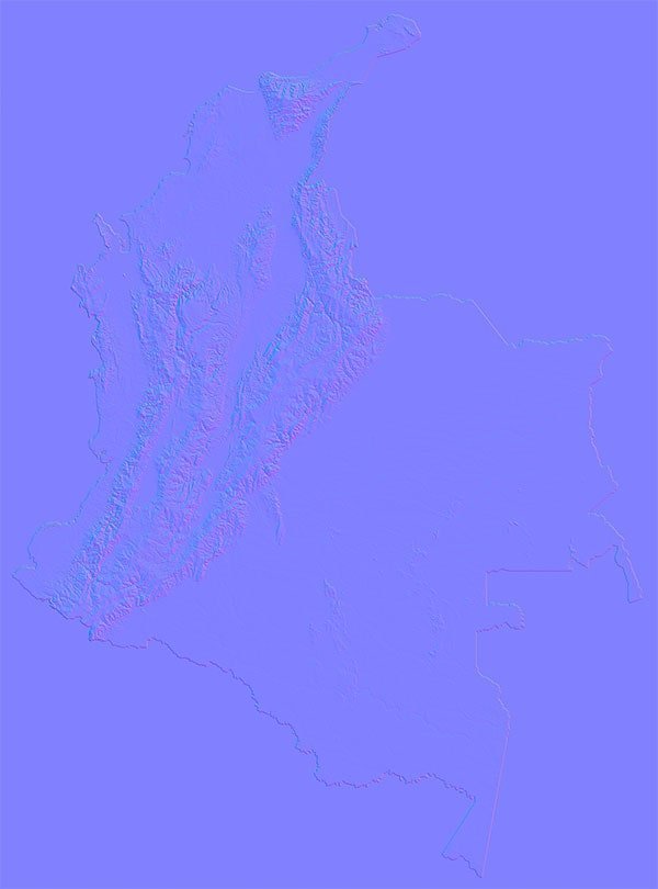 Colombia Normal Map