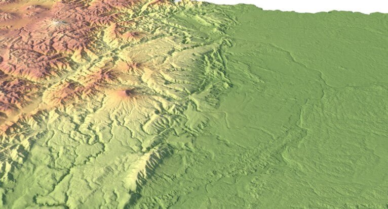 Buy 3D models of Ecuador terrain