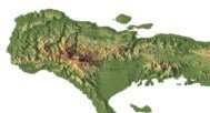 Haiti relief map