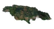 Jamaica 3D model terrain