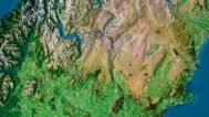 Digital elevation model of New Zealand, providing accurate elevation data for geographic information systems and design projects.