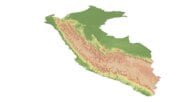Topographic map Peru