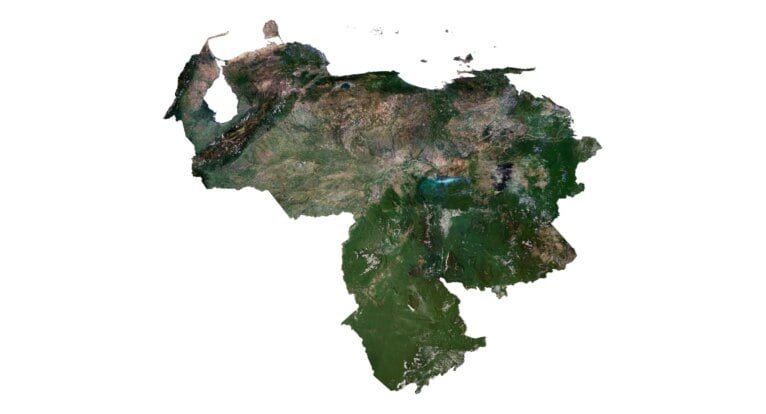 Venezuela 3D model terrain