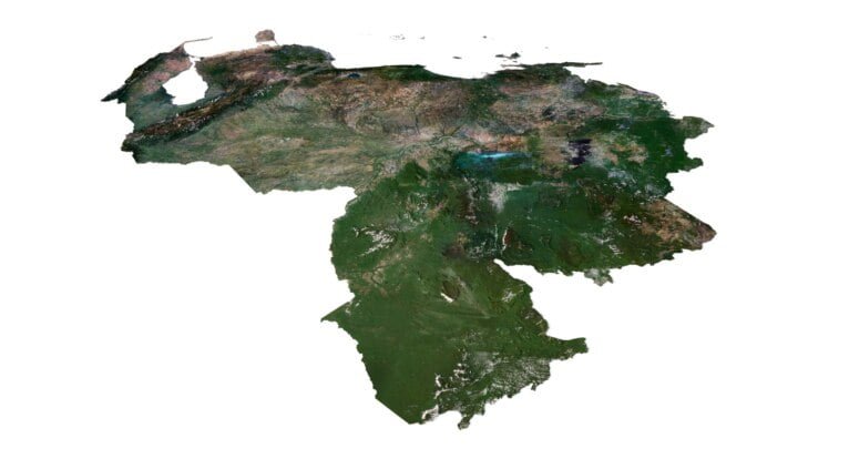 Venezuela 3D elevation model