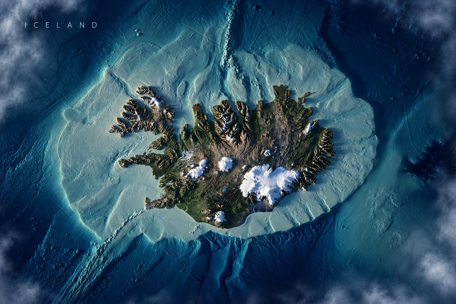 AI-generated Iceland — film opening titles concept.