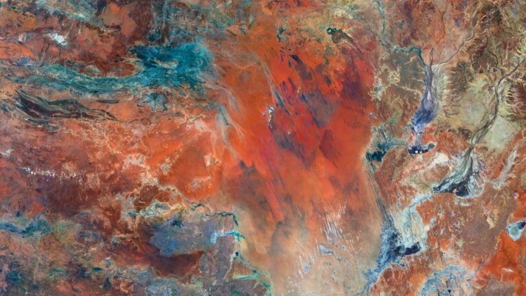 Australia satellite view