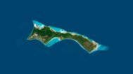 Detailed satellite images of the Bahamas used for educational purposes.