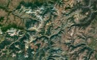 Detailed satellite view of Colorado used for educational purposes, showcasing terrain and land use.