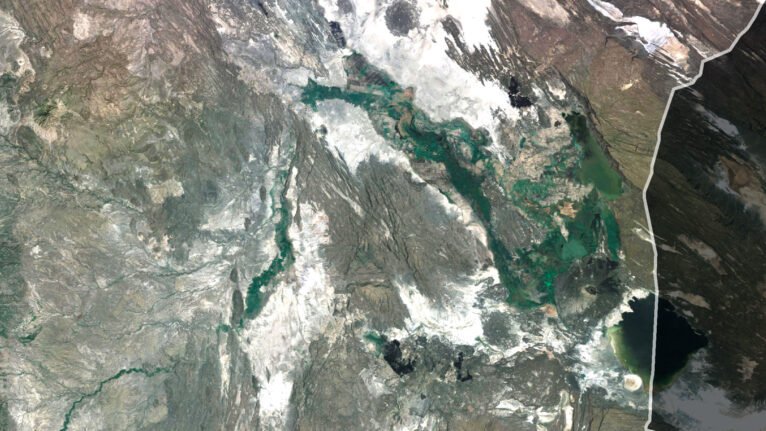 Detailed Ethiopia satellite images used for educational purposes.