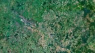 Detailed Germany satellite images used for educational purposes.