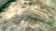 Detailed Iran satellite images used for educational purposes.