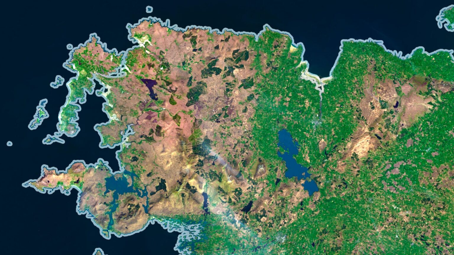 Buy Ireland Satellite Map – Ideal for Education, Decor, and Gifts