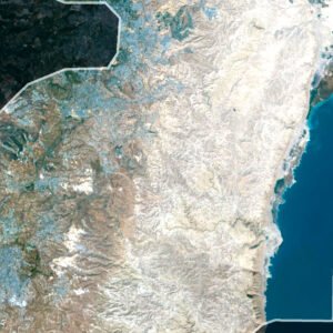 Detailed Palestine satellite images used for educational purposes.