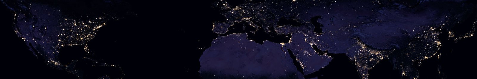 Night satellite map