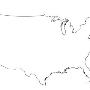 Map US outline