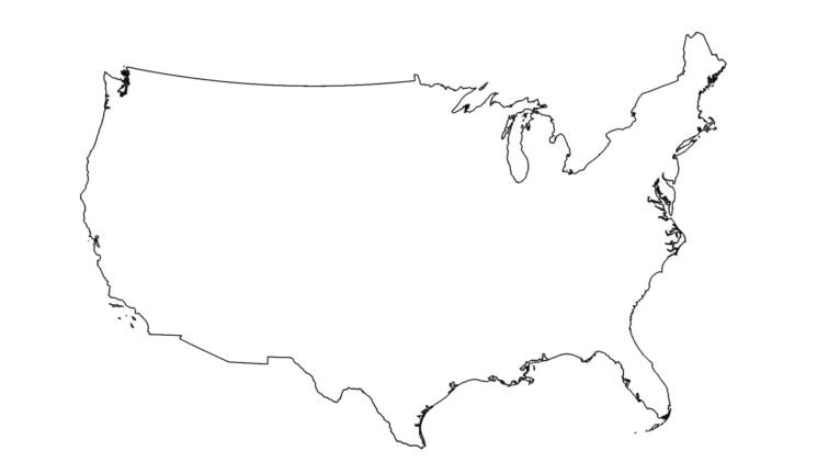 Map US outline