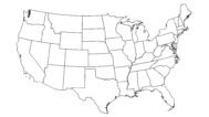 America map outline with states