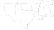 Outline map of USA with states