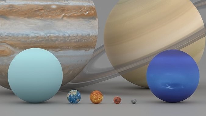 planets 3d models