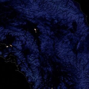 Satellite picture of America at night