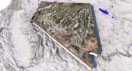 Clear state boundaries in a 3D model of the U.S.