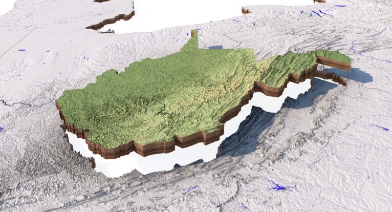 High-quality terrain features of the United States