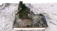 Editable 3D model of the U.S. for various applications
