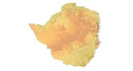 CNC rendering of Zimbabwe terrain for wood carving