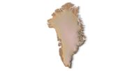 Relief map of Greenland optimized for 3D printing