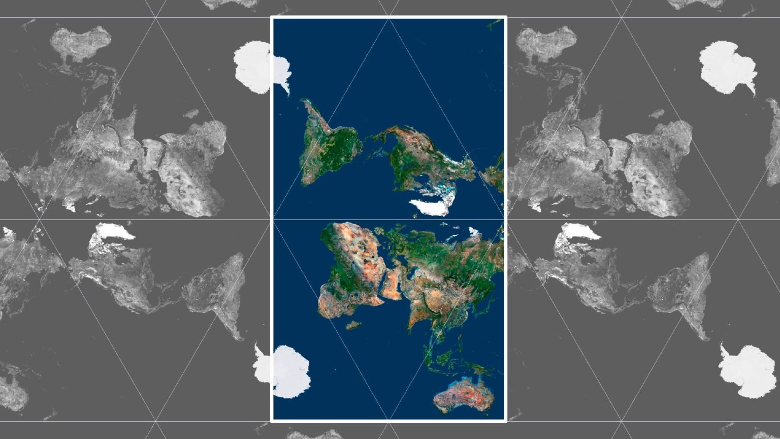 High-Resolution AuthaGraph World Map for Print & Design