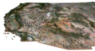 Realistic rendering of the United States map