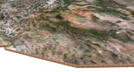 3D representation of the 48 contiguous U.S. states