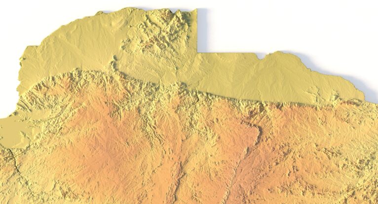 Africa map with Zimbabwe highlighted for reference